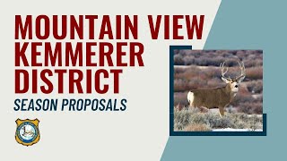 KemmererMountain View  2024 Proposed Hunting Seasons [upl. by Othelia613]