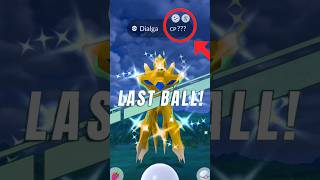 When do Last Ball Challenge with  Shiny Legendary 😳 Pokemon go [upl. by Arahc]