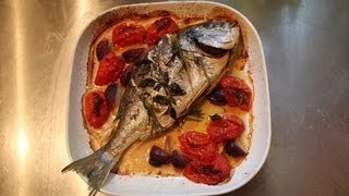 Dorade aus dem Backofen Rezept  Der Bio Koch 60 [upl. by Lemrahs520]