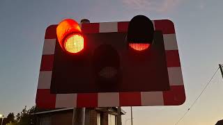 double stay antrim station level crossing co antrim 18924 [upl. by Ellenaj]