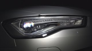 AUDI Matrix Laser  les phares intelligents  CES 2016 [upl. by Fidel]