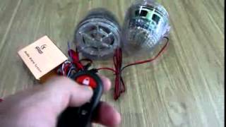 Prosense Motorcycle Clear Shell MP3 Burglar Alarm [upl. by Arakahs]