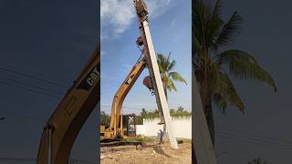 perfect excavator piling drop hammer 45Ton shortsfeed shortvideo youtubeshorts shorts short [upl. by Fanechka]