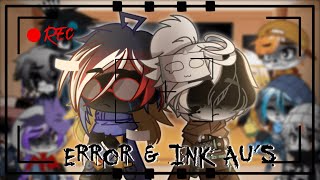 Sans AU’s React Ink amp Error AU’s skit beforehand  Ft Stretch [upl. by Hyo]