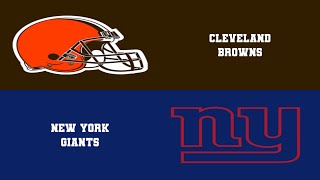 New York Giants vs Cleveland Browns Week 3  NFL 2024 Simulation [upl. by Sherrod]