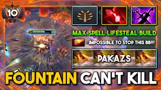 MONSTER HARD CARRY By Pakazs Bristleback Max Spell Lifesteal Build Even Fountain Cant Kill DotA 2 [upl. by Andonis153]