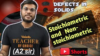 Defects in solids in hindi Stoichiometric defects  NonStoichiometric defects A2chemistryshorts [upl. by Bonn]