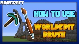 MINECRAFT  How to Use Worldedit Brush [upl. by Rheba]