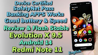 Install Latest Evolution X 95 A14 ON Redmi Note 11 English Guide [upl. by Sihunn871]