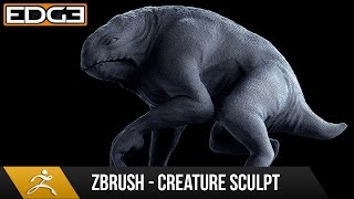 Zbrush 4r7 Sculpting Tutorial  Lizard  Frog Quadraped Creature HD [upl. by Ahsinrats936]