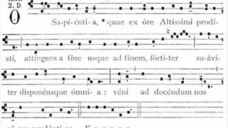 Antifona O Sapientia  gregorian antiphon [upl. by Anson545]