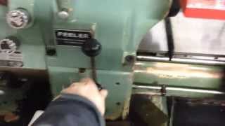 Checking gearbox on Feeler FTL 618em Hardinge clone [upl. by Azral]