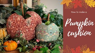 How to sew  fabric pumpkin cushion sewing tutorial [upl. by Yessydo]