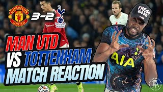 RONALDO RUNS RIOT AND SPURS LOSE AGAIN 🤬 Manchester United 32 Tottenham EXPRESSIONS REACTS [upl. by Beatrice]