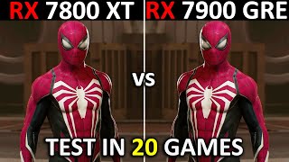 RX 7800 XT vs RX 7900 GRE  Test in 20 Games  1440p  2160p  The Ultimate Comparison 🔥  2024 [upl. by Kcirrag566]