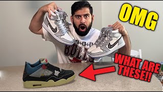 WTF IS THIS SHOE 🤬 UNION JORDAN 4 EARLY AND 2 PAIRS OF DIORS [upl. by Jennie234]