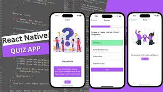 How to create a quiz app in react native  Expo reactnativetutorial [upl. by Akaya]