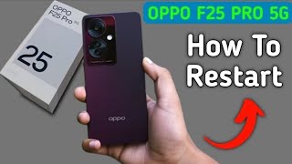 Oppo F25 Pro 5g restart kaise kare how to restart Without using power button in oppo accessibility [upl. by Kristofor]