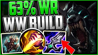 WARWICK 63 WR BUILD  How to Play Warwick amp CARRY for Beginners Season 14 League of Legends [upl. by Olva589]