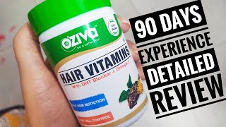 Oziva Hair Vitamins  3 Months Experience with Detailed Review  For Males or Females [upl. by Channing]