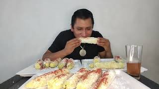 ASMR MUKBANG EATING ELOTES [upl. by Schulein]