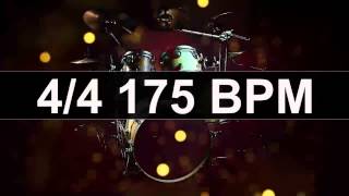 🔴 Drums Metronome 175 BPM [upl. by Drobman]