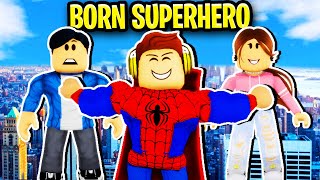 Born To Be SUPERHERO In Roblox Brookhaven 🦸‍♂️🦸‍♀️ [upl. by Nauq]