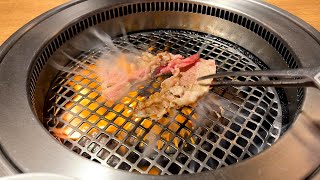 Trying 25 Japanese AllYouCanEat Yakiniku Barbecue in Tokyo [upl. by Christianity]