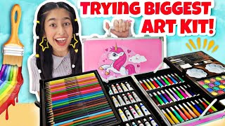 Trying BIGGEST Art Kit🤩🎀✨️ First Time😱  Riyas Amazing World [upl. by Othella331]