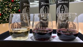 Taste testing Gallos new rebranded Thunderbird wine [upl. by Airtemak409]