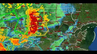 HURRICANE FORCE WINDS and TORNADOES  LIVE 51324 Severe Weather Coverage [upl. by Merfe109]