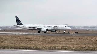 Porter Airlines Embraer E195E2 Taking Off At Toronto YYZ [upl. by Allemahs]