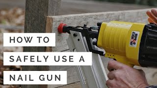 How To Safely Use A Nail Gun [upl. by Amity528]