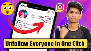 How to unfollow everyone on instagram at once Hindi  Bulk Unfollow app for instagram 2024 [upl. by Stanwood]