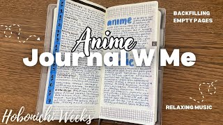 Anime Journal With Me 22 minutes  ✨Hobonichi Weeks amp Chill Music [upl. by Aihseya]