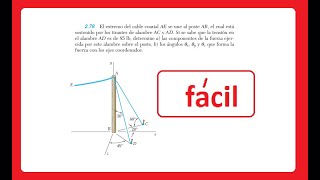 278😭 SOLUCIÓN PROBLEMA 278 ESTÁTICA BEER 😭estatica componentes en un vector [upl. by Tali399]