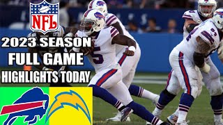 Bills vs Chargers FULL GAME 12232023  NFL Highlights TODAY 2023 [upl. by Airelav424]