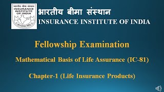 IC81 Fellow Exam Chapter 1 MCQ  Life Insurance Products ic81 insurancexam fellowexam [upl. by Attelrac198]