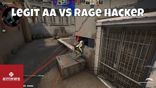 Legit AA VS Rage Hacker  Aimware Beta [upl. by Bainbridge128]