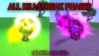 All KILLSTREAK Phases  Slap Battles Extension [upl. by Eladnwahs]