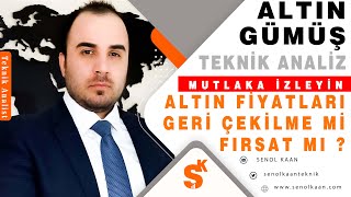 ALTIN FİYATLARI GERİ ÇEKİLME Mİ FIRSAT MI  ALTIN VE GÜMÜŞ ANALİZİ [upl. by Heathcote]