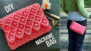 DIY Macrame Summer Bag Tutorial [upl. by Collins]