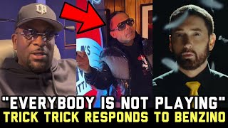 Trick Trick SENDS WARNING To Benzino DISSING Eminem In Detroit At Moms Spaghetti Restaurant [upl. by Mariejeanne4]