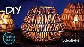 Windlichter selber basteln  Lampions  Laterne selber machen  Garten und Terrassen Deko Idee  DIY [upl. by Desireah313]