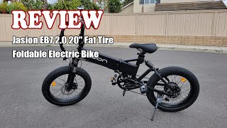 Jasion EB7 20 20quot Fat Tire Foldable Electric Bike  Review 2023 [upl. by Assirek672]