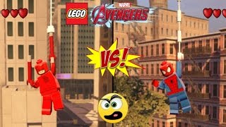 LEGO Avengers Vingadores Homem Aranha VS Demolidor Batalha de HerÃ³is  2 [upl. by Aillimac]