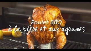 Comment faire un poulet à la bière sur le bbq [upl. by Solorac]