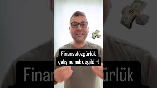 Finansal özgürlük hiç çalışmamak değildir finansalözgürlük [upl. by Dnilasor]