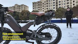 PXID ANTELOPE P5 Fat Tire Ebike Commute Riding Test Review In The Winter Snow [upl. by Iraam]