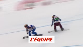 Trespeuch quatrième de la finale de boardercross  Snowboard  CM F [upl. by Nanyk260]